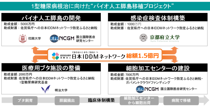 バイオ人工膵島移植プロジェクトの全体像